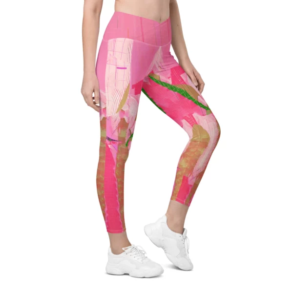 Majestic Dance Attire Crossover Leggings With Pockets